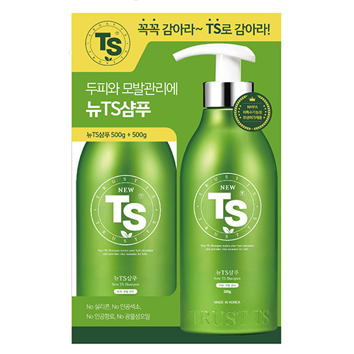[TS샴푸] 뉴TS샴푸 기획세트 500g x 2EA / 지성두피에 추천