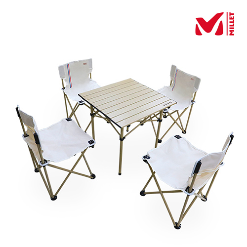 [밀레] MILLET 4인용 테이블 의자세트 MGRXE020 / 캠핑
