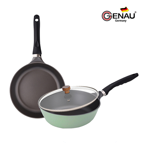 [독일 제너] 프로스 IH 티타늄코팅 후라이팬 3종A / 후28cm, 궁중팬28cm, 유리뚜껑28cm