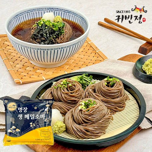 [귀빈정] 26년 명장 생 메밀소바 6인분 + 가쓰오소스육수 6개