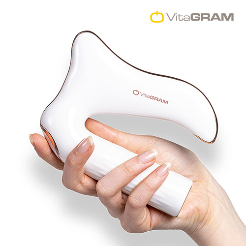 [비타그램] USB 하프 괄사 갈바닉 마사지기 CX19-11 / 화장품 흡수와 마사지 효과를 극대화