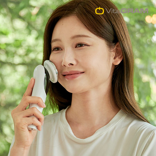 [비타그램] 펄스킨 6in1 갈바닉 마사지기 VG-0618 / 4가지 집중 LED케어 얼굴마사지기