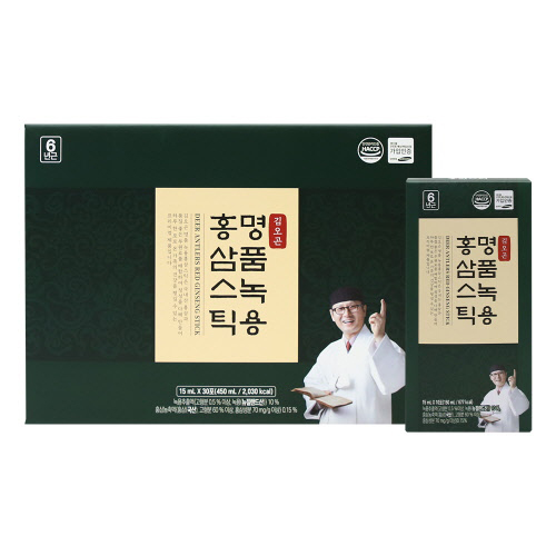 [김오곤] 명품 녹용 홍삼스틱 15ml x 30포 / 선물용 쇼핑백 포함