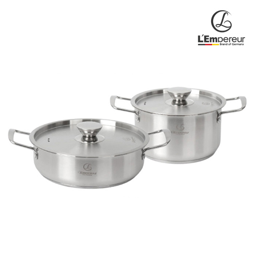 [랑펠로] IH 스텐냄비 2종세트(20양수,24전골)