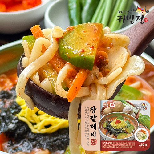[귀빈정] 26년전통 특제 장칼국수 수제비 밀키트 x 2팩