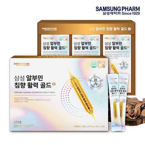 [삼성제약] 알부민 침향 활력 골드 20g x 30포 + 쇼핑백동봉