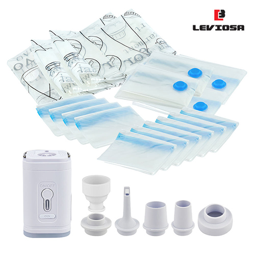 [레비오사] 에어락 3in1 무선 진공 압축팩 세트 LEVI-19ST / 다양한 압축팩과 에어펌프까지 한번에
