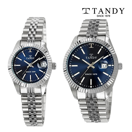 [TANDY] 탠디 럭셔리 메탈 손목시계(스와로브스키 식입) T-3921 다크블루
