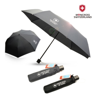 [몽크로스] 3단 솔리드 수동 우산 이미지